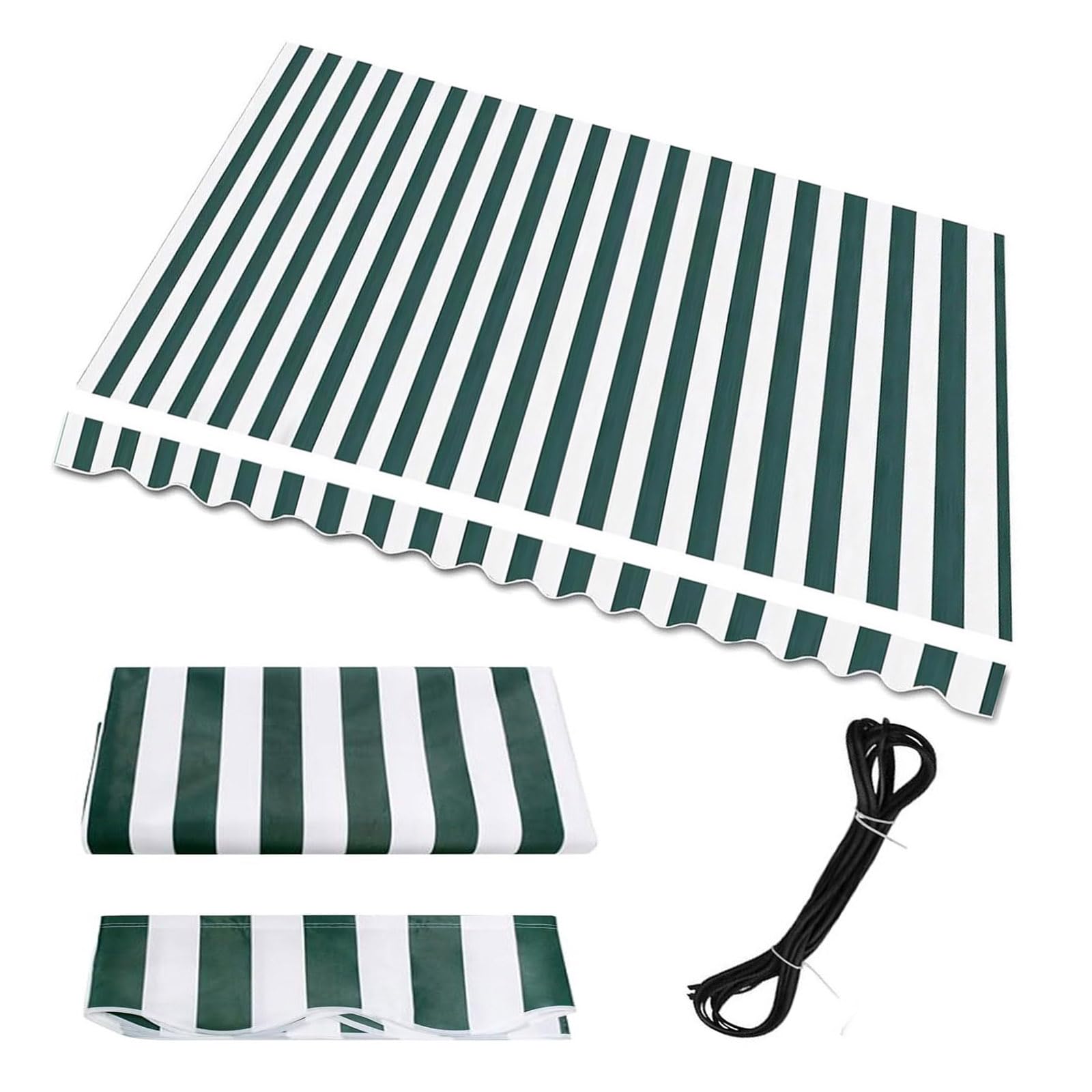 Housse de rechange rétractable terrasse 6,1x2,4m bâche protection sur mesure pour porte de magasin