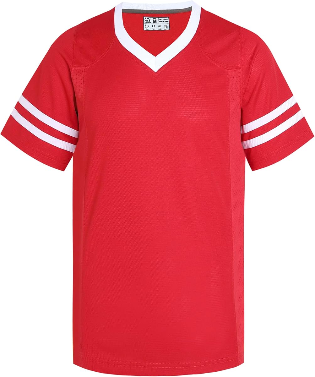 Camisetas de fútbol americano para hombres Réplica unisex Llanura Entrenamiento Deporte Juego Camisas Casual Outwear