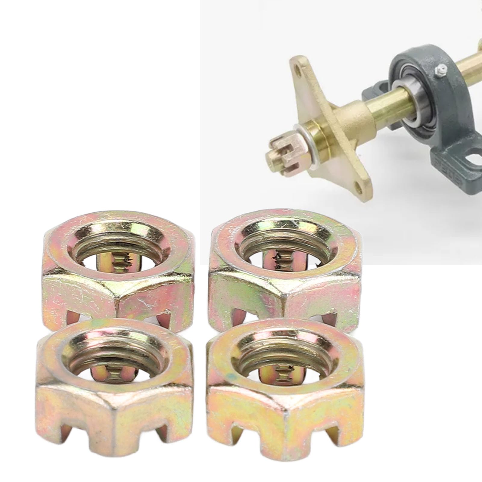 Lot D'écrous Hexagonaux M10 En Alliage D'acier Plaqué Zinc Pour Quad, Moto Tout-terrain, VTT, Kart