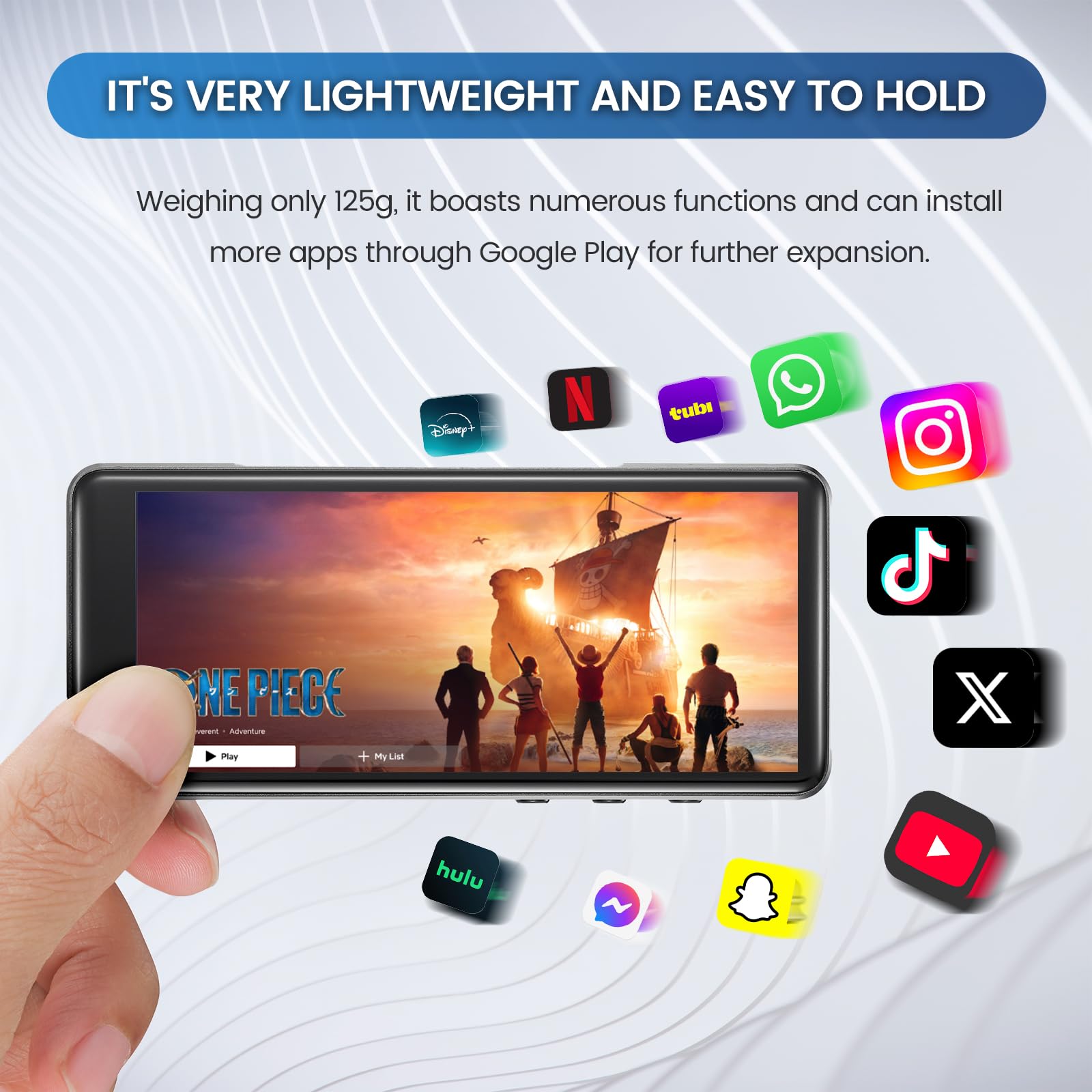 144GB MP3/MP4 Player-KeenPlus Android 9 Bluetooth/WiFi/3.5mm Jack Headphone 4" FHD Touchscreen with Spotify Audio Player with Speaker/Voice Recorder FM Radio Up to 512G Expandable ROM