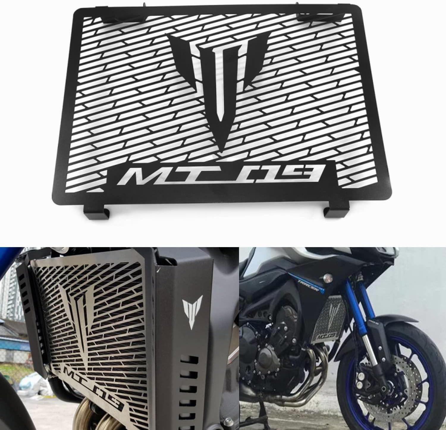 Heinmo Motorcycle Aluminum Radiator Grille Guard Protection Cover For MT-09 FZ09 2014-2019 2020