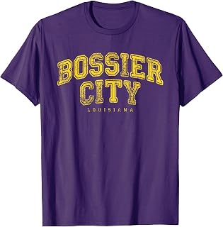 Bossier City Louisiana Vintage Retro US City State Travel T-Shirt