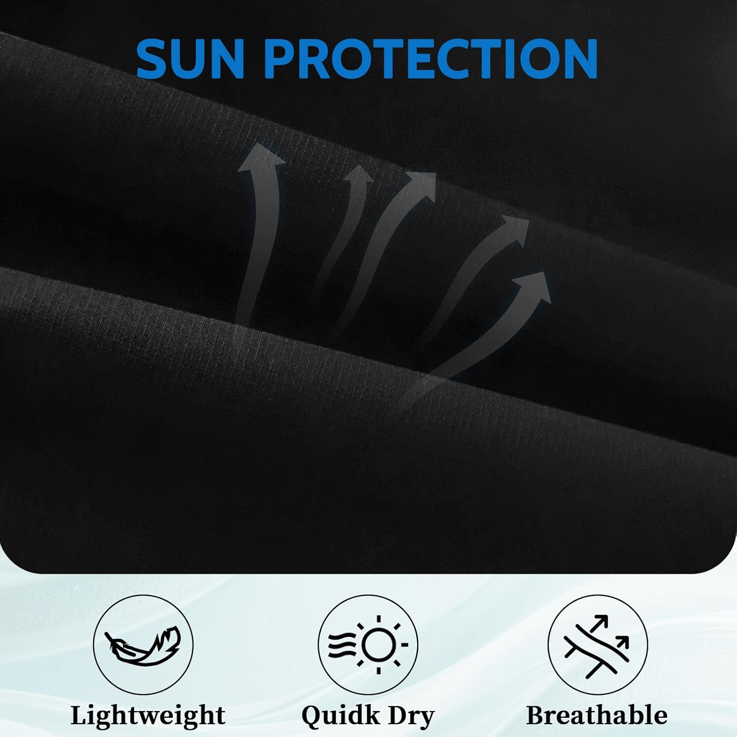 TCCFCCT Men's UPF 50+ Full Zip Sun Protection Hoodie Long Sleeve Light Jacket Sun Shirts for Men Hiking Fishing Zip Pockets - Image 5