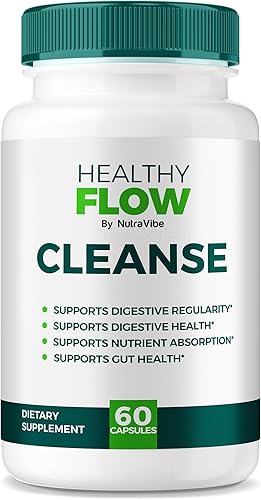 Limpieza de flujo saludable fórmula oficial de desintoxicación y limpieza para pulmones, intestino, digestión y apoyo digestivo  HealthyFlow Cleanse