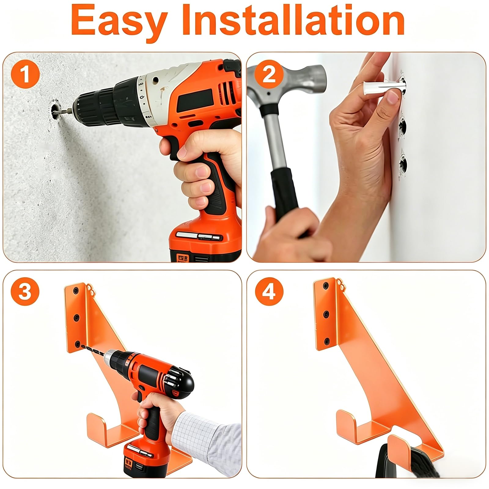 Wandmontiert Motorsägenhalter Metall Gerätehalter für Stihl Echo Kettensägenzubehör