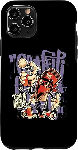 iPhone 11 Pro Graffiti Sprayer Hip Hop Street Urban Style Spray Can Estuche de regalo