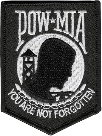 Hot Leathers Pow Mia Patch 2.5" Width x 3.5" Height