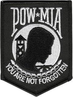 Hot Leathers Pow Mia Patch (2.5" Width x 3.5" Height)