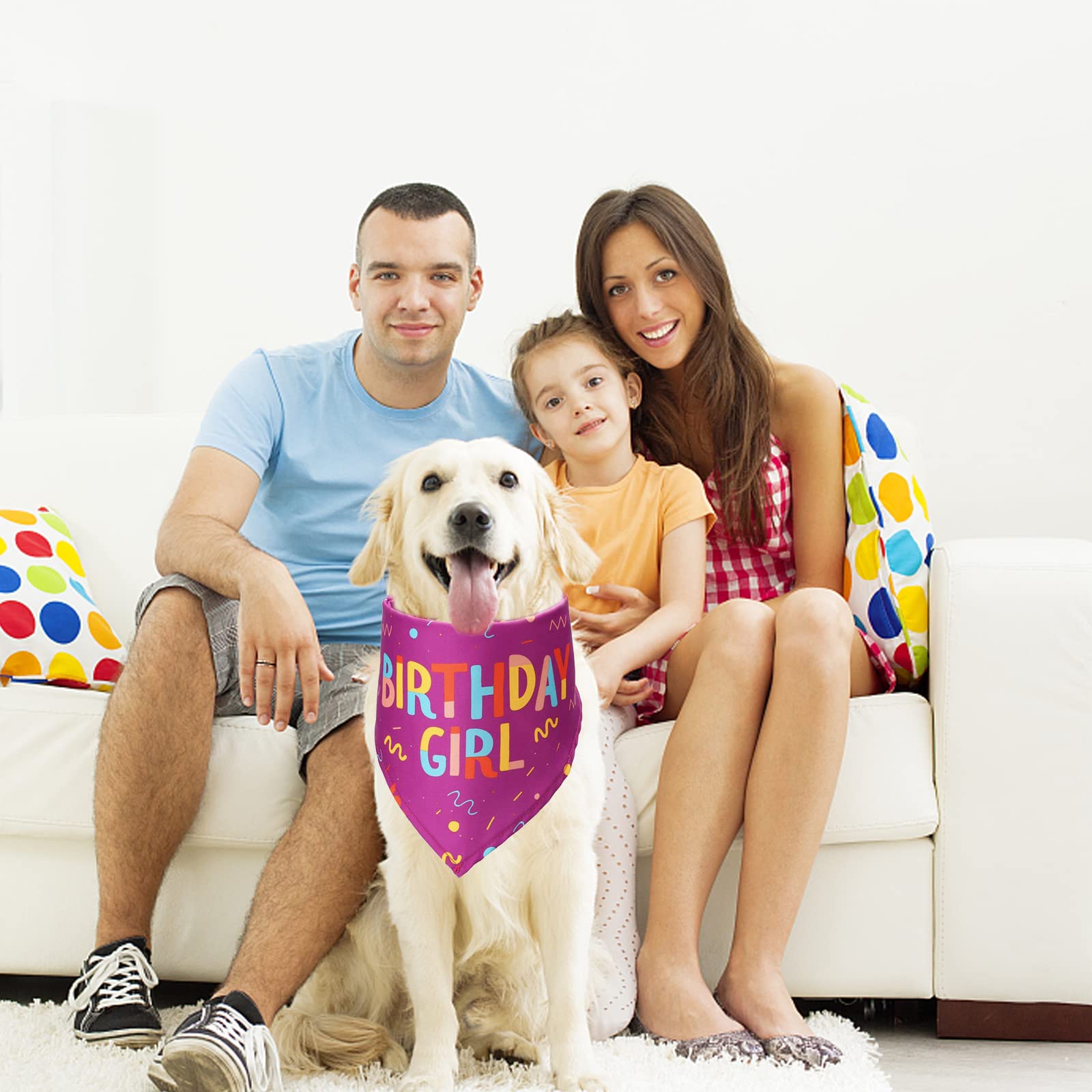 Hunde-Bandana Zum 5. Geburtstag – Party-Accessoire Für Haustiere, Waschbar