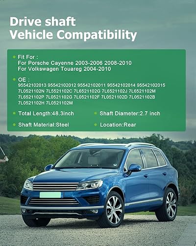 Vista 18 de SCITOO Longitud del eje de hélice del eje de transmisión delantero 36.2 pulgadas compatible con 2001-2004 para Jeep Grand para Cherokee 4.0L