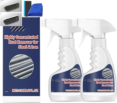 Rust Remover Heavy Duty for Metal, 2026 New Fast Acting Rust, Powerful Rust Removal Spray, Rust Stain Remover for Tools, Stainless Steel, Automotive Parts 2 PCS