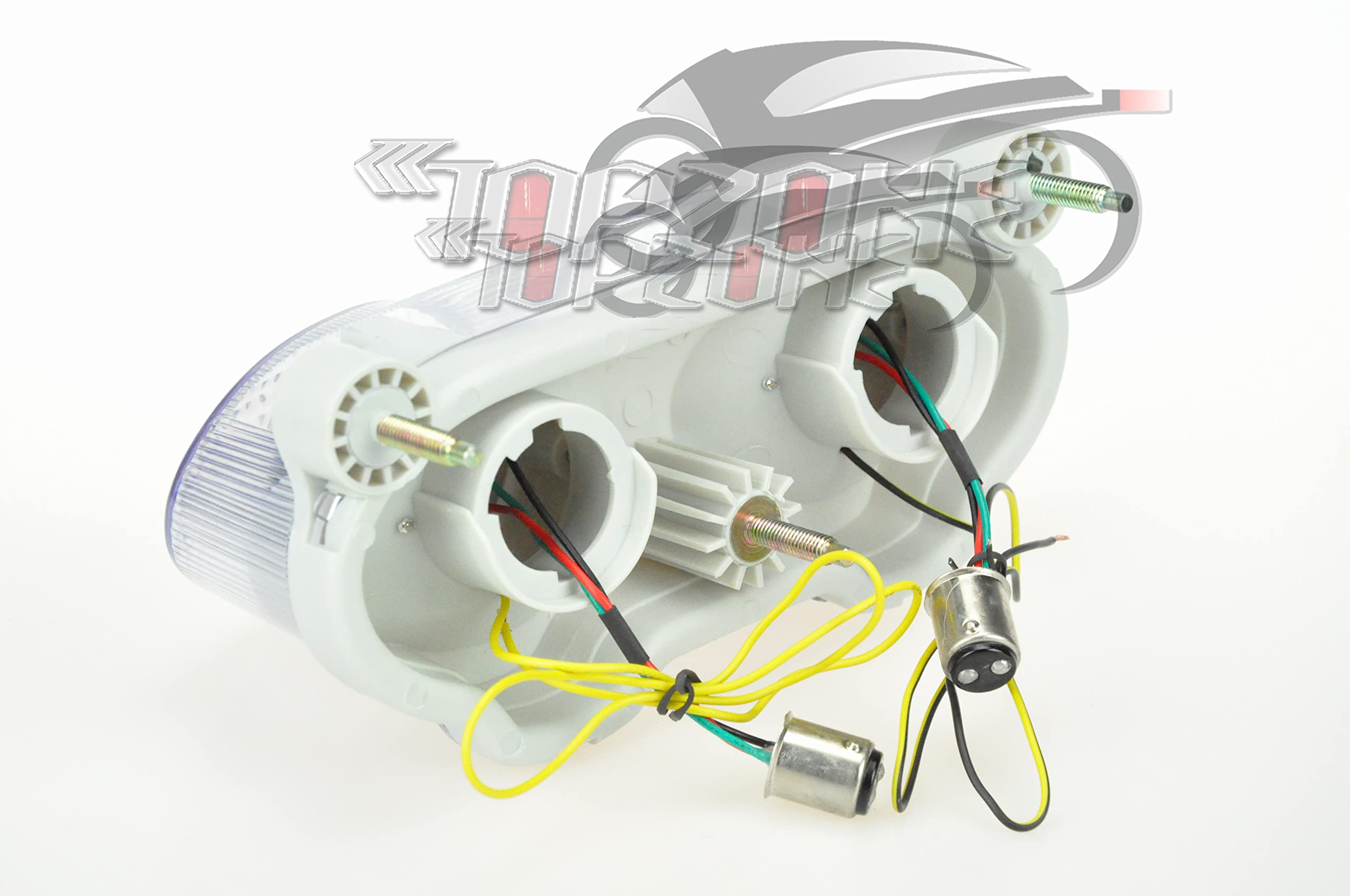 Feu Arrière De Moto Pour Kawasaki ZZR600 2005-2008 - Intègre Clignotants, Feu Stop Et Plaque - Transparent