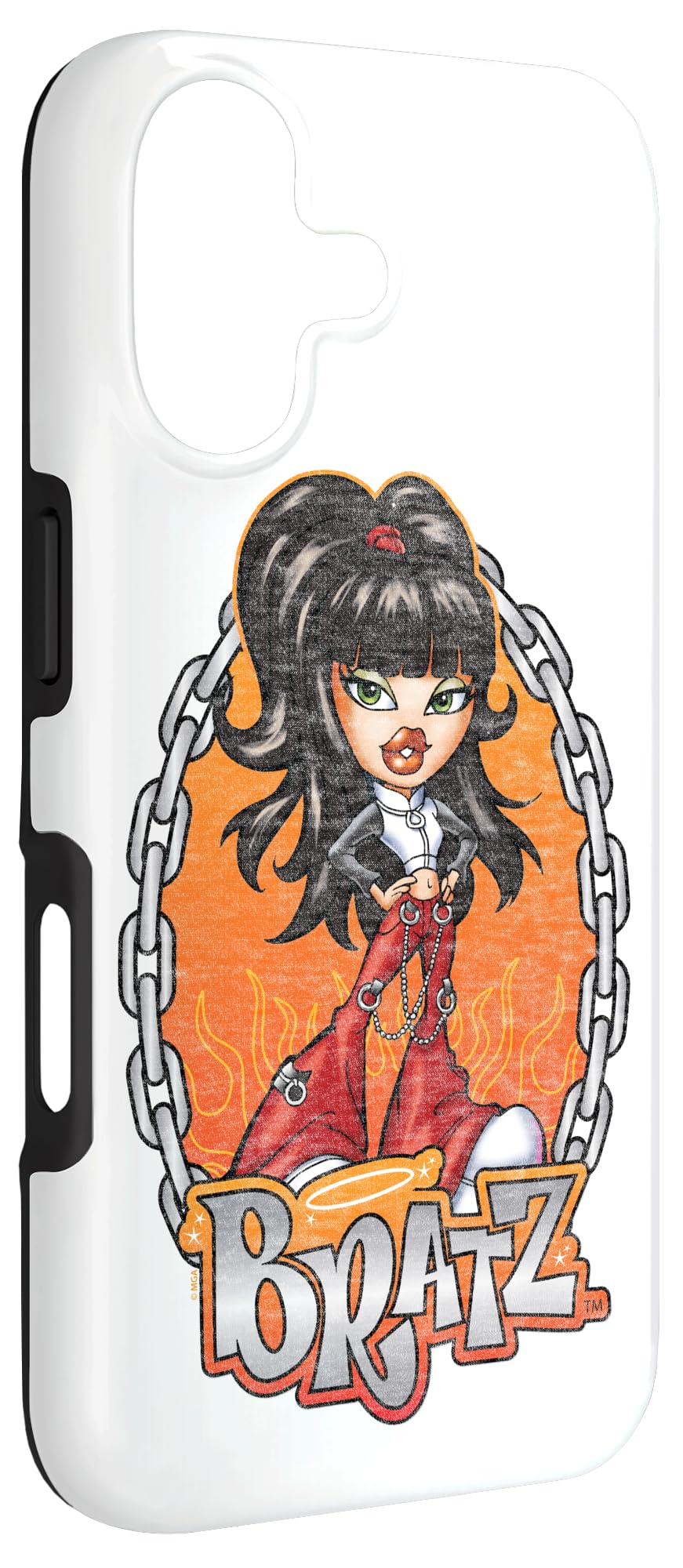 Bratz Jade 猫耳ソフトケースiPhone16 Amazon.com: Bratz - Jade Chain and Flames Case for iPhone 17