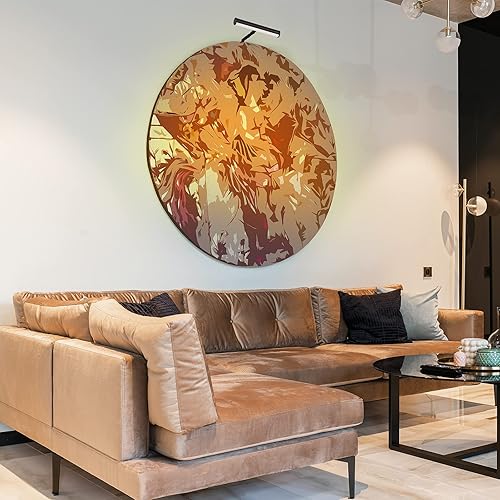 Miniatura 3 de Ciata Luz de imagen, luz de marco de fotos, luz LED de arte integrada de 7 pulgadas, 3000 K, luces de metal de 2 W (40 W equivalentes) para pared,