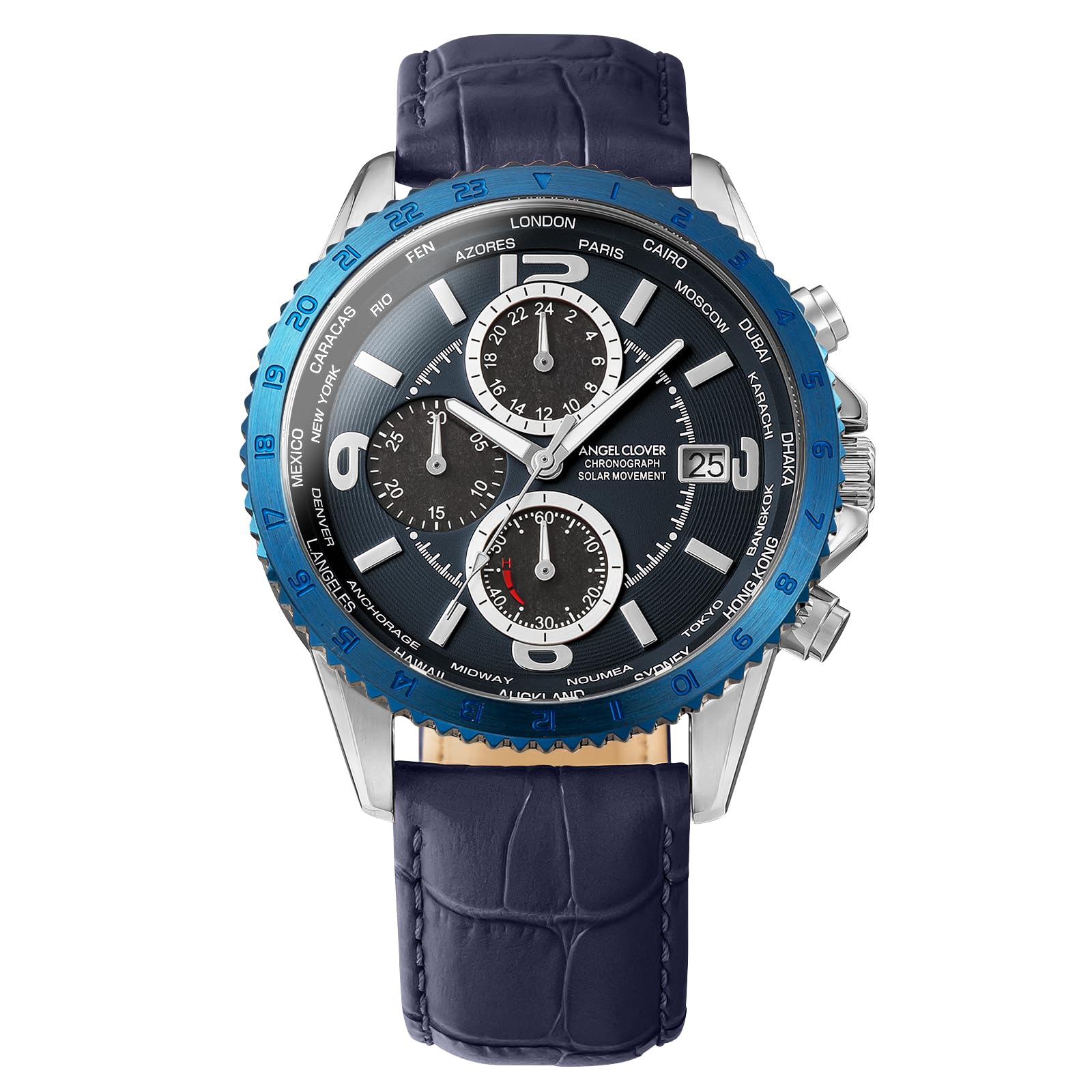 Amazon.co.jp: AngelClover Men's Watch Angel Clover MONDO SOLAR