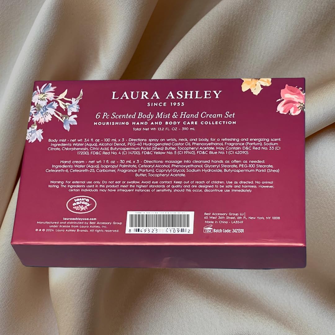 Generic x 6 Pc Scented Body Mist & Hand Cream Set, Nourishing Hand & Body Care