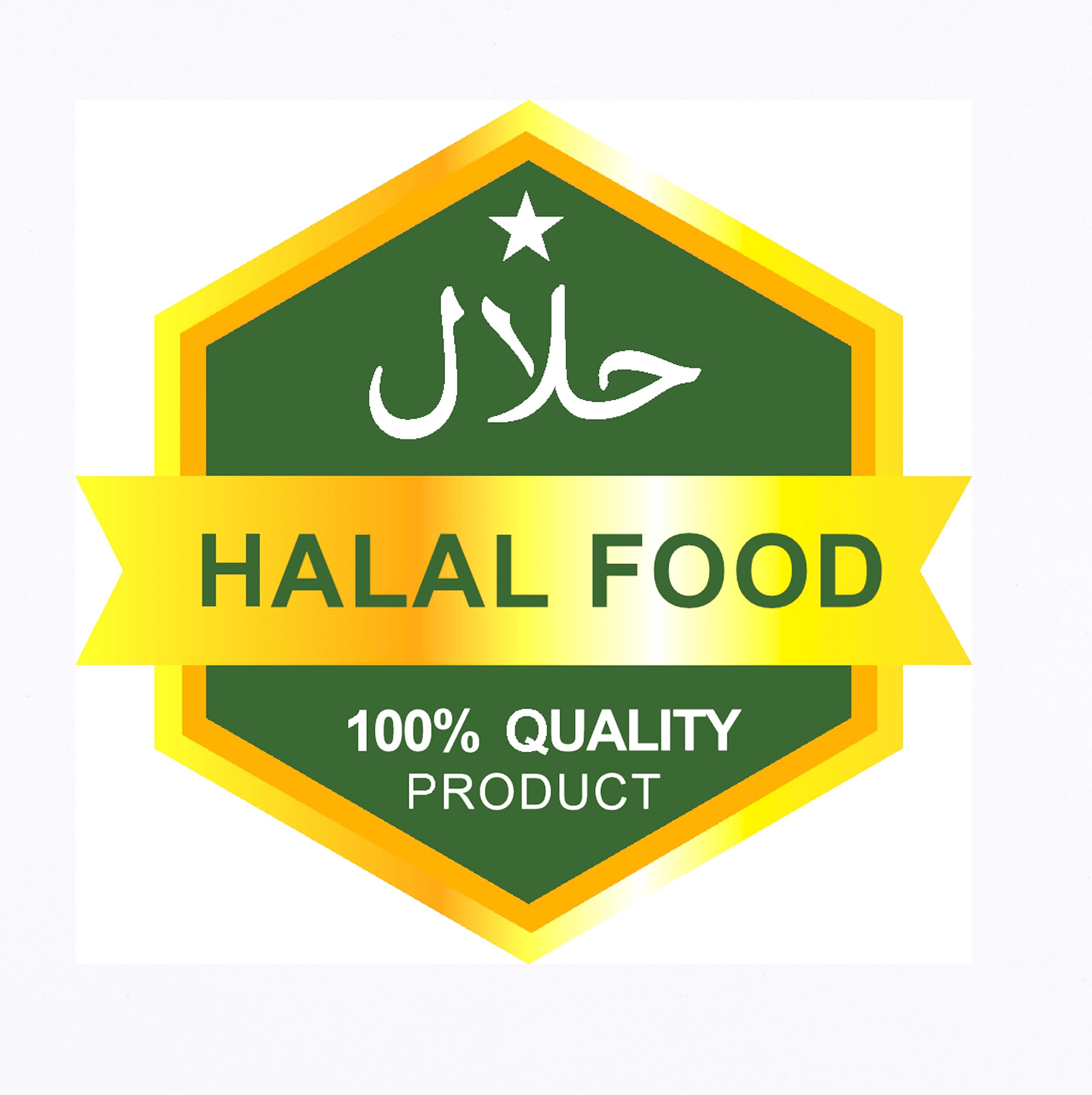 1X Halal Sign, Halal Shop Sign Vinyl Sticker Shop Window Decal, Halal Symbol, Halal Sign, Takeaway Window Cafe Shop Restaurant Sticker Sign Decal (200MM X 200MM)