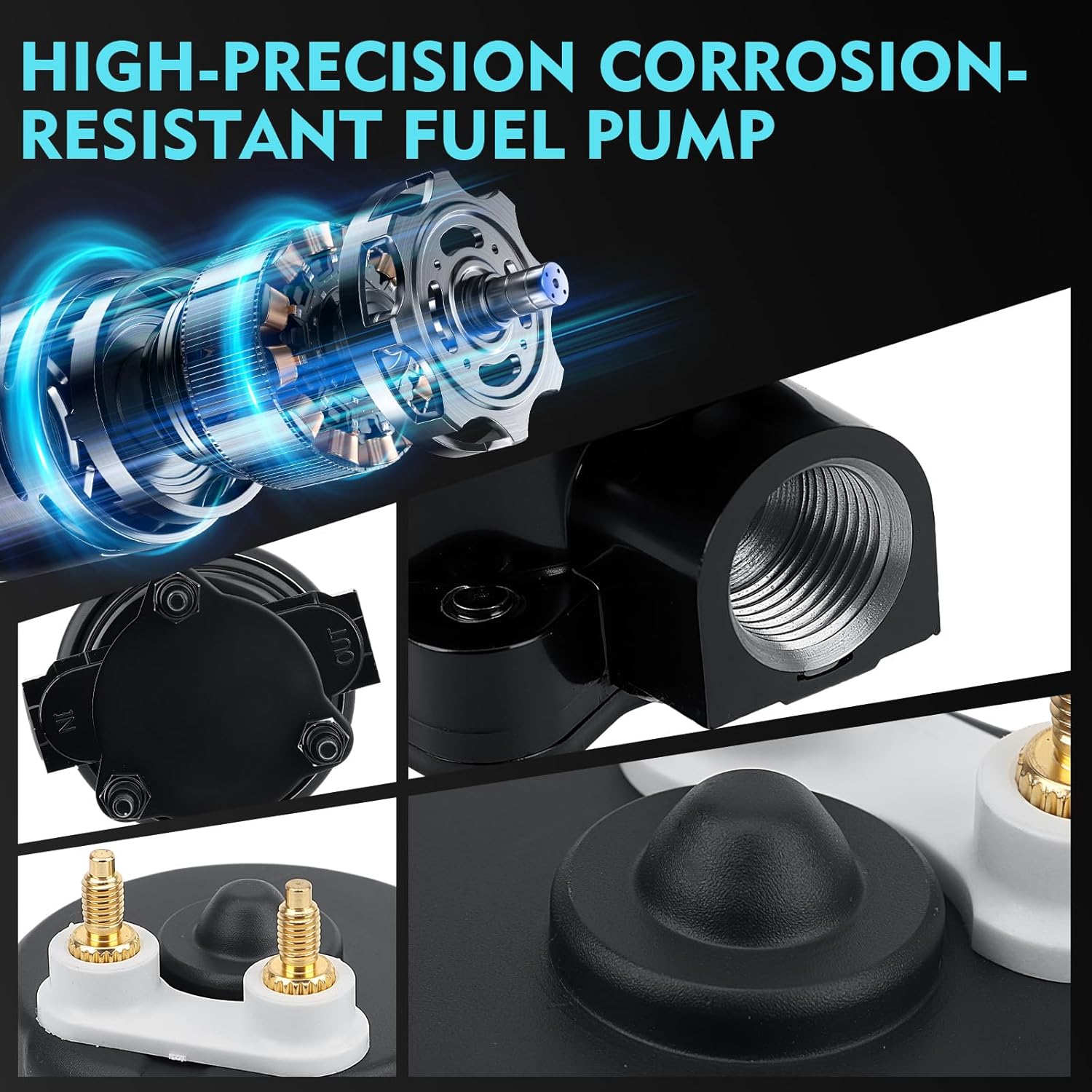 P4601HP High Pressure Electric Fuel Pump for BMW 320i E21 (1979-1983)- Direct OE Replacement for B0267E - Solves Hard Starting & Power Loss, Restores Fuel Pressure for Smooth Performance