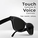 iGear EYEGO AI Smart Glasses with Voice Assistant, Open-Ear Audio, HD Camera for Photos & Video, Hands-Free Calls & Music, Touch Controls, Lightweight Design, Android & iOS Compatible (Aura) gallery image