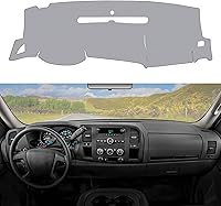 Vista 9 de Alfombrilla para salpicadero compatible con Chevy Tahoe Suburban Denali Avalanche 07-14, GMC Yukon/XL, Chevy Silverado 07-13, GMC Sierra sin altavoz