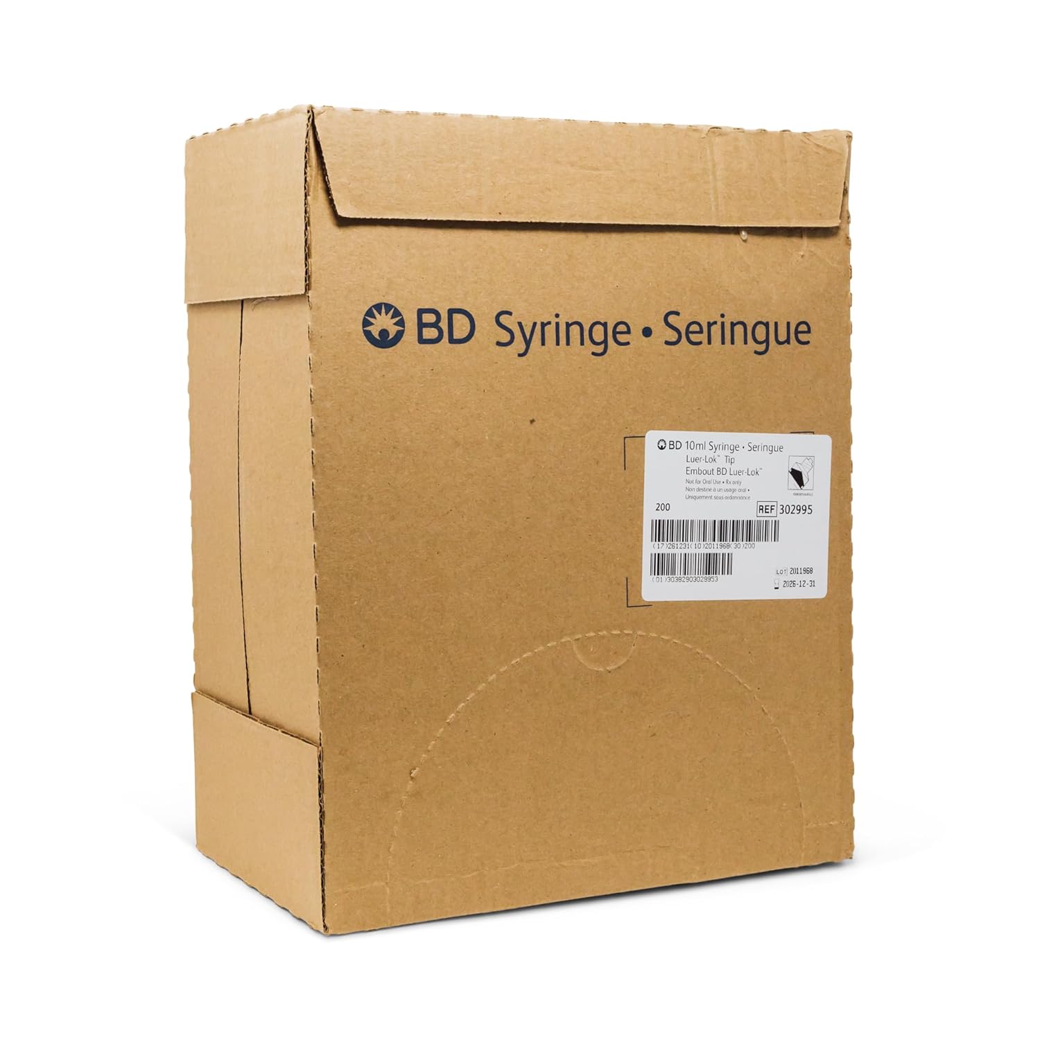 BD Luer-Lok Syringe, 10 mL, 302995 (200 Count)