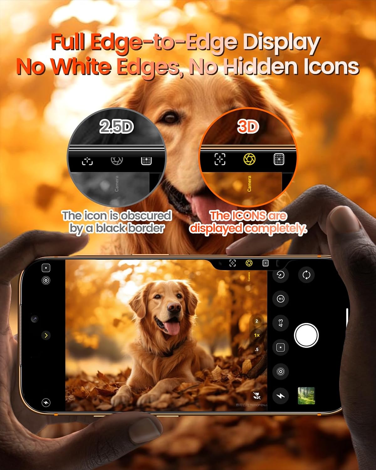 for iPhone 16 Pro Shatterproof Screen Protector, Anti-Glare Anti-Reflective 3D Curved Tempered Glass, 12FT Military Grade Drop Protection, 3s Bubble-Free Install, Fingerprint-Proof 2-Pack