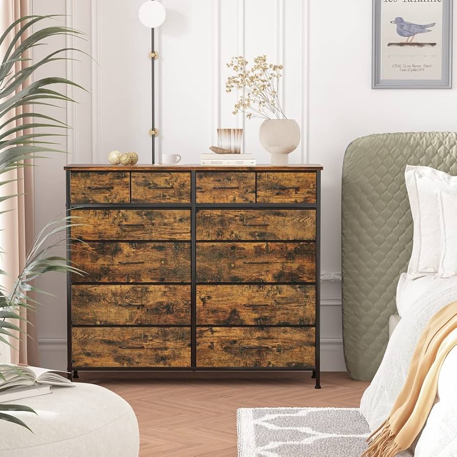 Amazon.com: VASICAR Dresser for Bedroom with 12 Drawers