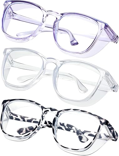 Miniatura 29 de Safety glasses Goggles Nurses Protective Eyewear - Anti Fog Square Frame Stylish Clear Glasses for Women Men