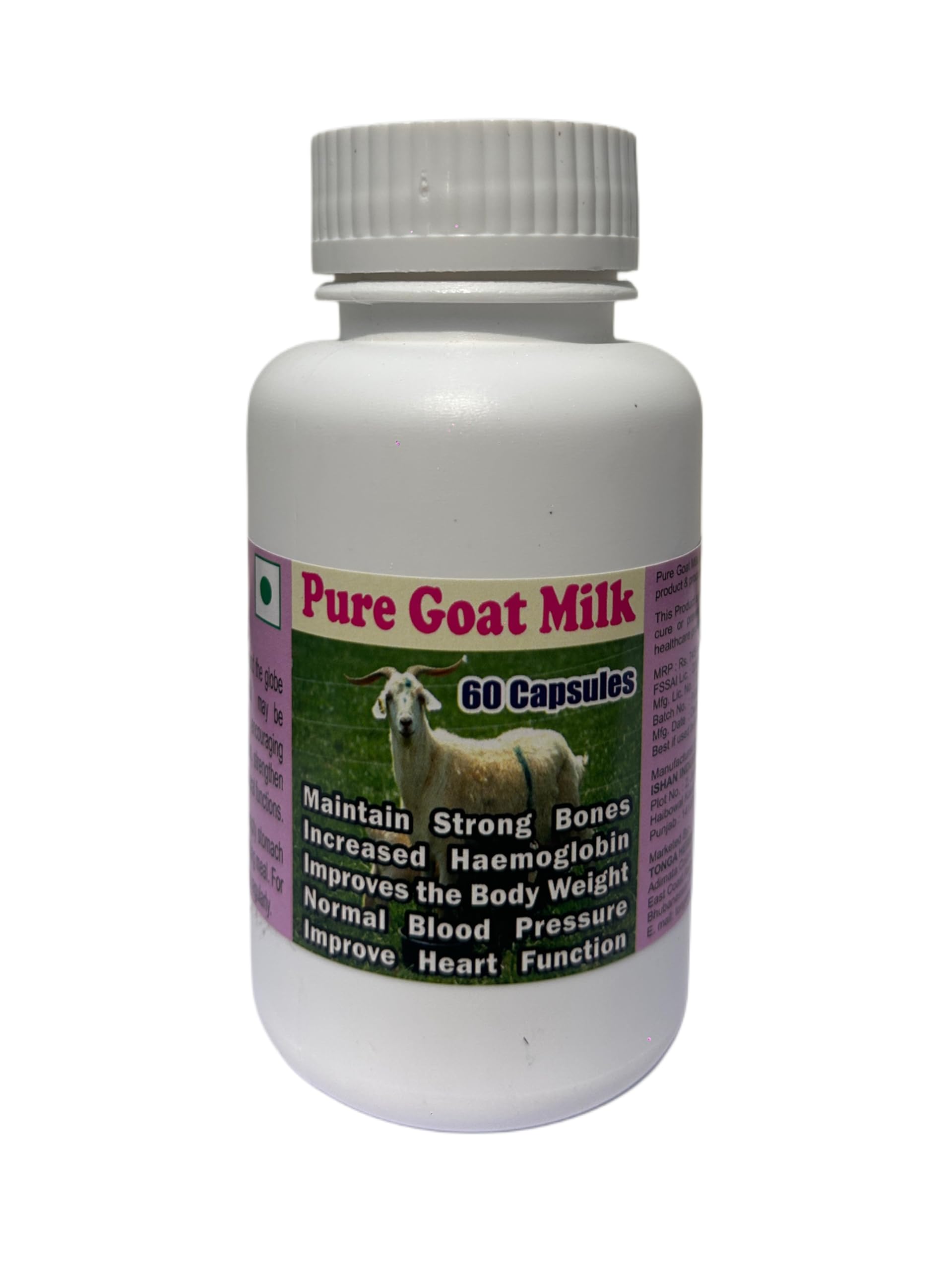Sponsored Ad - PURE GOAT MILK CAPSULE - 60 CAPSULES (GET 1 BOTTLE PURE GOAT MILK 50ML DROPS FREE)