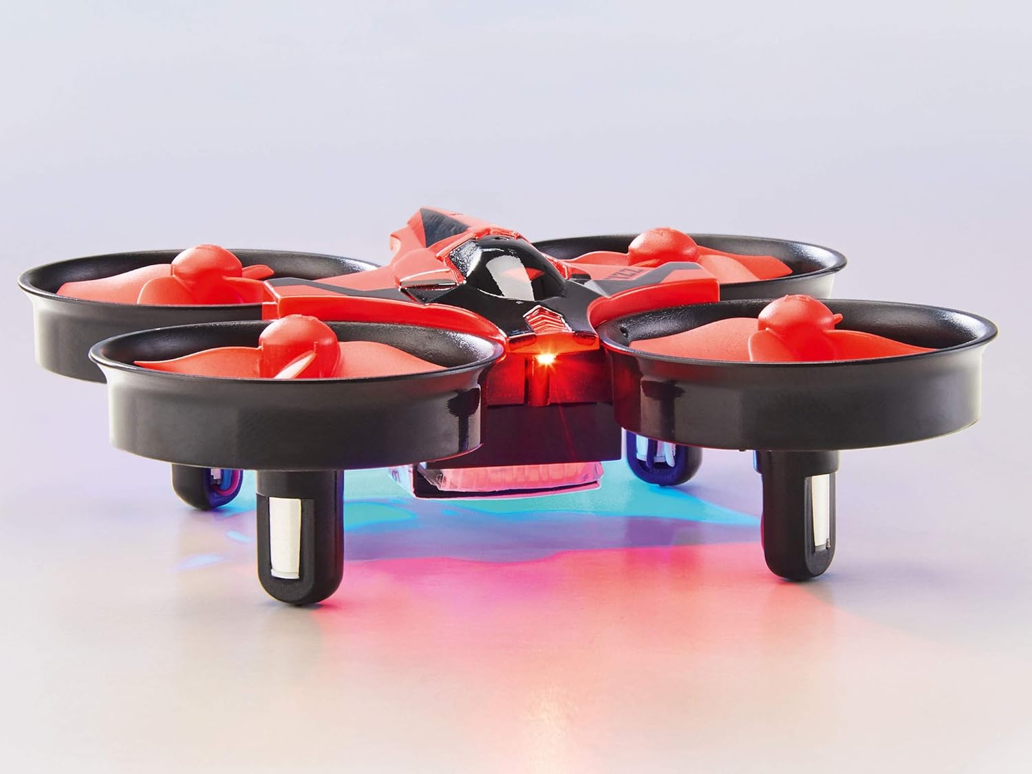 Revell Control 23823 Remote Control Mini Quadcopter Fizz with Precise 2.4 GHz Control,3 Speeds, Flip Mode,LED Lights, Headless Mode, Easy to Fly, 8.5cm in Length, Red