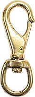 Vista 8 de Scuba Choice Clip de gancho giratorio de latón de 4.4 pulgadas #3, apertura de 0.524 in
