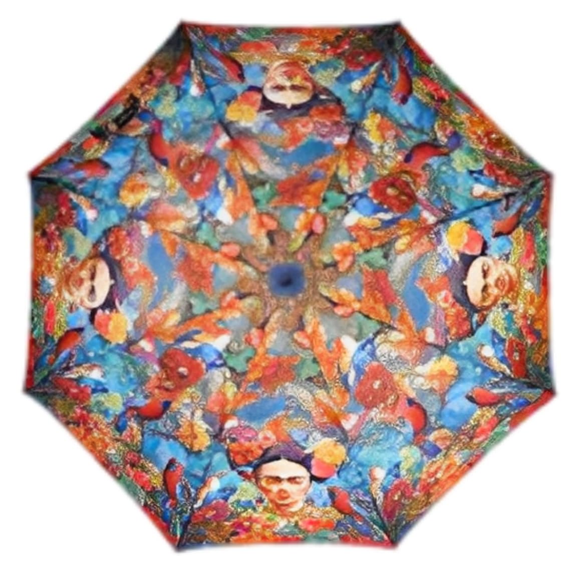 Miro Travel Wear Parasol Frida dla kobiet Kolor, sztuka i styl w deszczu! Długi parasol wiatroszczelny | Motyle kwiatowe | Oryginalny prezent
