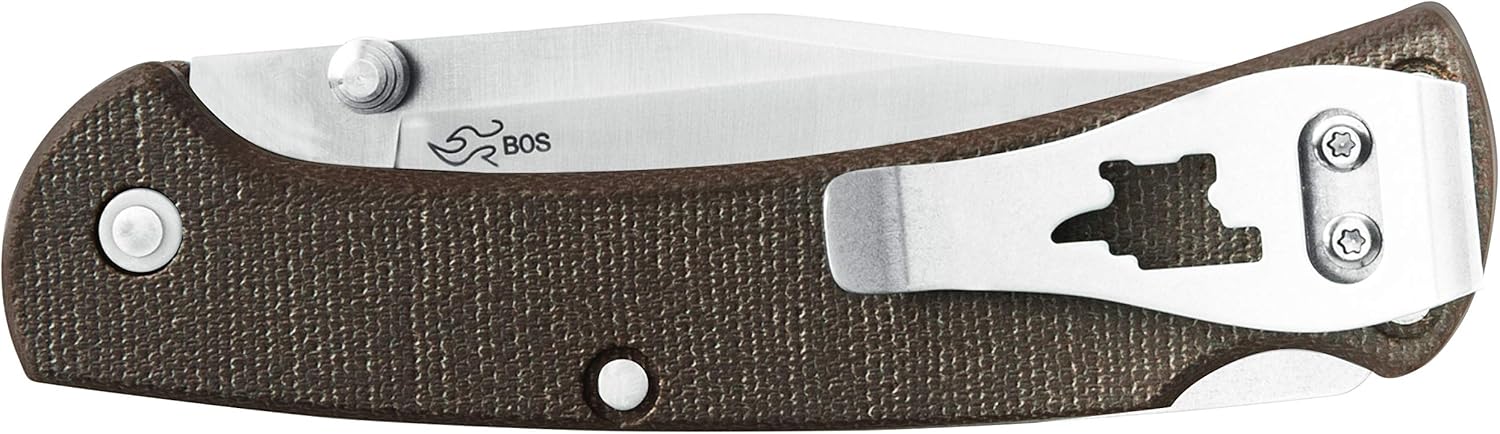 Suреr Bіg Clеаrаnсе! Buck Knives 112 Slim Pro Folding Pocket Knife with Thumb Studs and Removable/Reversible Deep Carry Pocket Clip, Micarta Handle, 3 S30V Blade