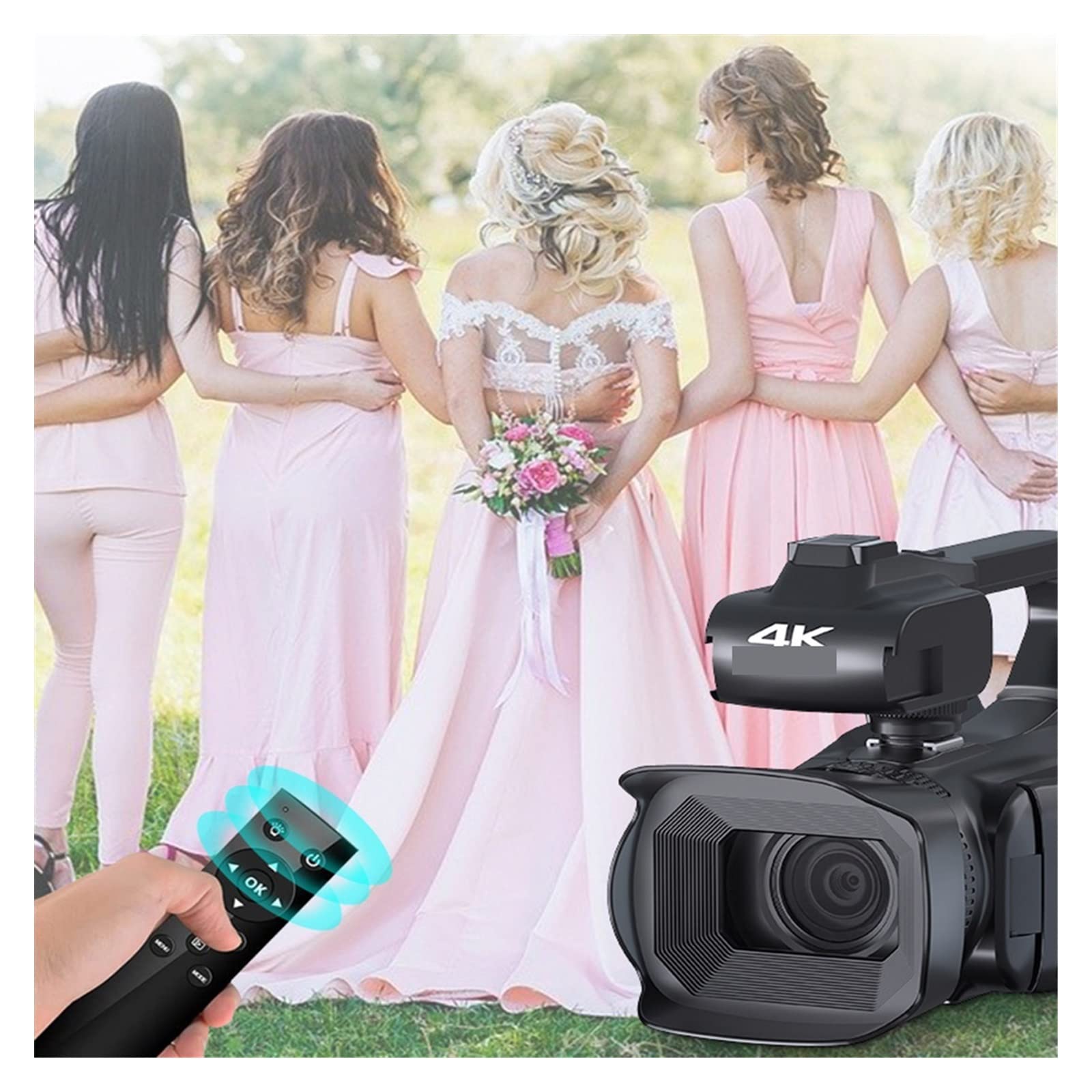 Aparat Cyfrowy, Wersja 4K Kamera Kamery Kamera internetowa Kamera 64MP Ultra HD Zoom 18X 4.0"Wideo z kamery z ekranem dotykowym(32G SD Card,RX200-light)