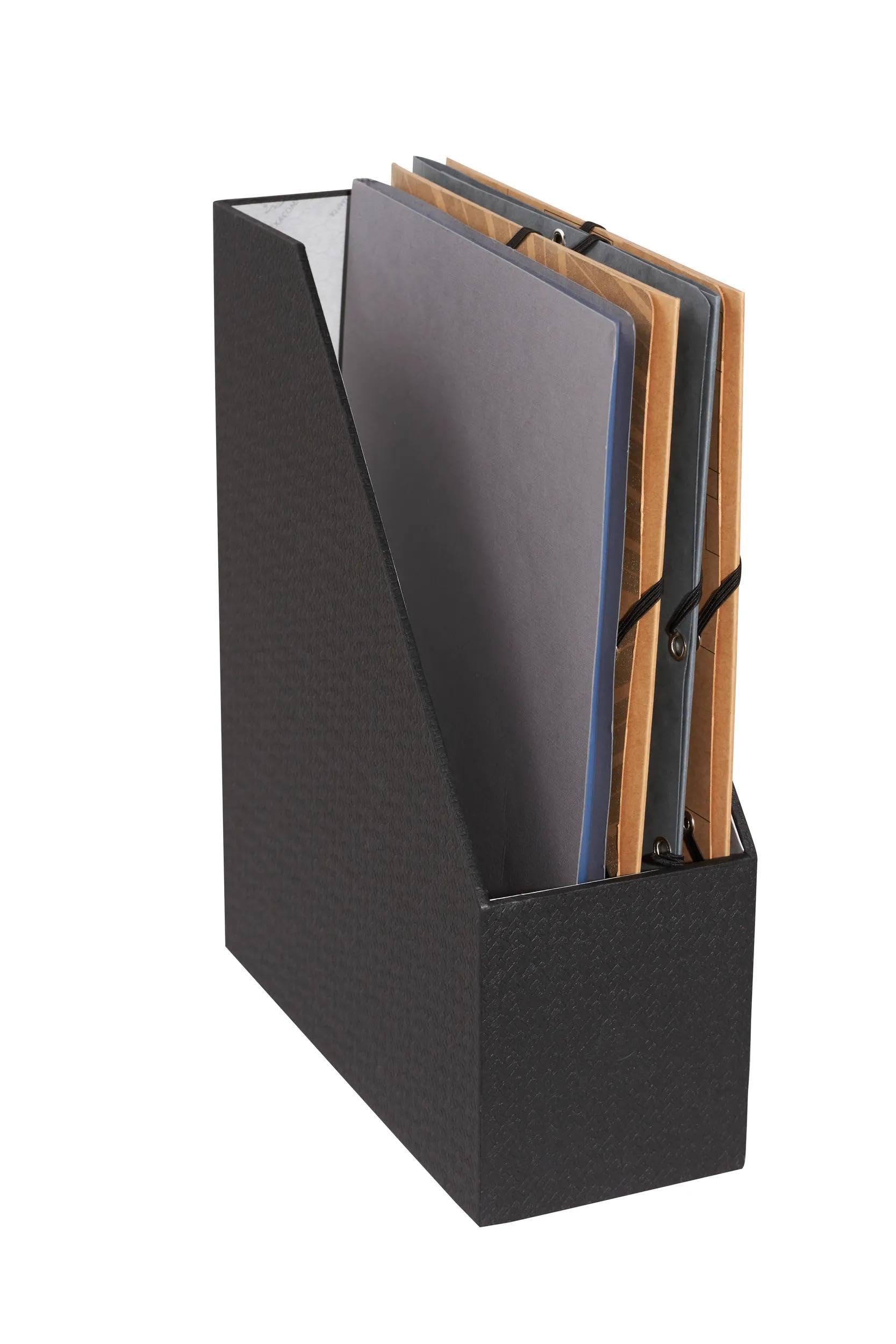 Exacompta Office By Me porte-revues carton A4 A4+ 31x25x10 cm Noir