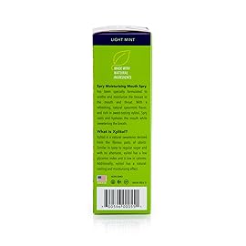 Spry Natural Xylitol Moisturizing Dry Mouth Spray, Stop Bad Breath, Increase Saliva Production, Non-GMO, Gluten-Free On The Go Oral Care with Spearmint Flavor, 4.5 fl.oz (Pack of 1)
