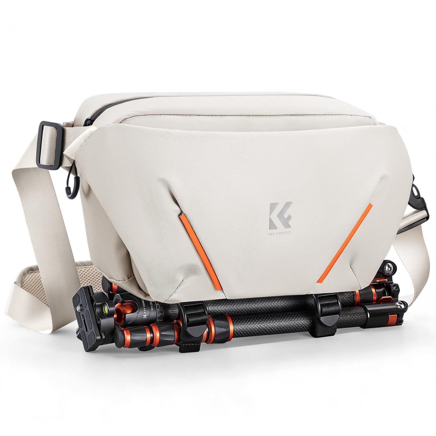 K&F CONCEPT Borsa a Tracolla per Fotocamera | tasca laterale ripiegabile, per uomo e donna, per Canon/Sony/Nikon/DSLR/mirrorless, BS19