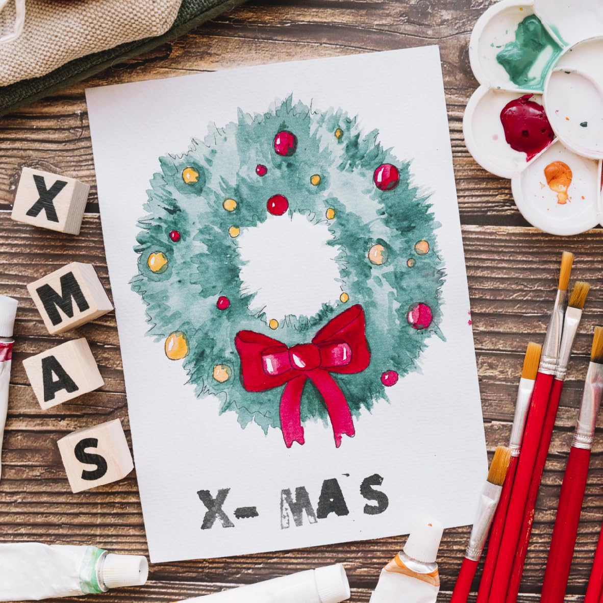ANSSDO Cartes vierges et enveloppes 12,7 x 17,8 cm non pliées – Papier cartonné blanc épais et enveloppes A7 pour cartes de remerciement, cartes de vœux, Noël, invitations, anniversaire