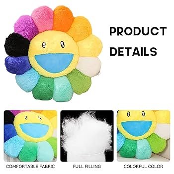 ※即購入OK※Smile Flowerさま専用 Colorful Sunflower Plush Pillow | omgkawaii