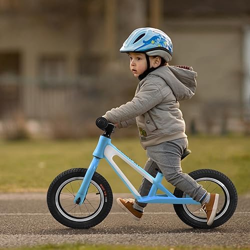 Miniatura 2 de Bicicleta de equilibrio, marco de aleación de magnesio, bicicleta deportiva ligera de entrenamiento con neumáticos de espuma de goma de 12 pulgadas,
