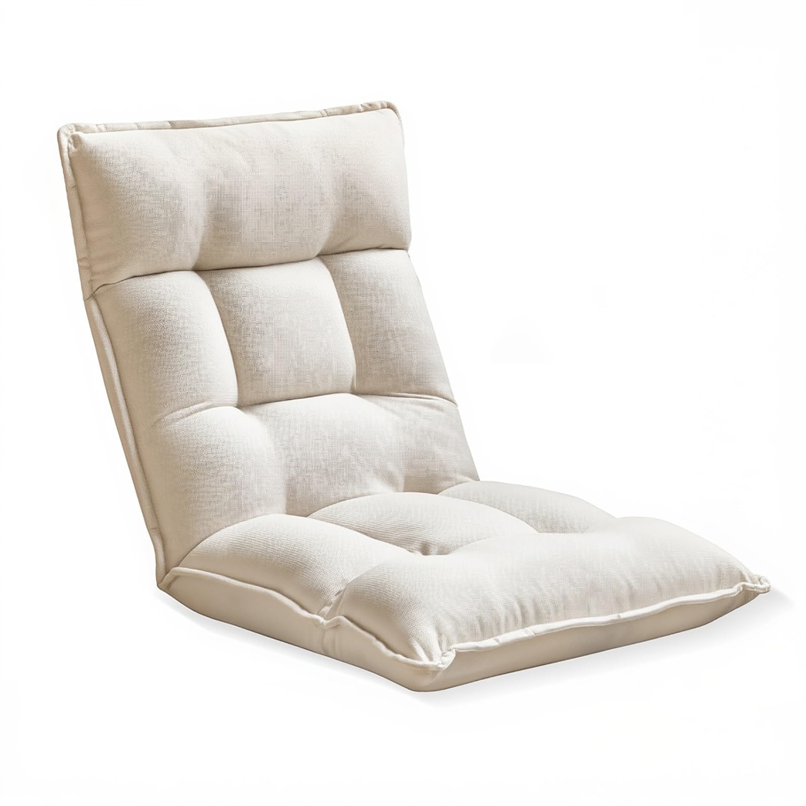 Silla de suelo ajustable con soporte trasero, tumbona plegable de 42 posiciones, asiento de meditación versátil para sala de estar, dormitorio, ventana de bahía
