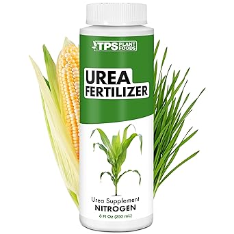 Urea Fertilizer Rapid Nitrogen Boost, 15-0-0 NPK for Deep Green Growth & Stronger Leaf Development, 8 oz