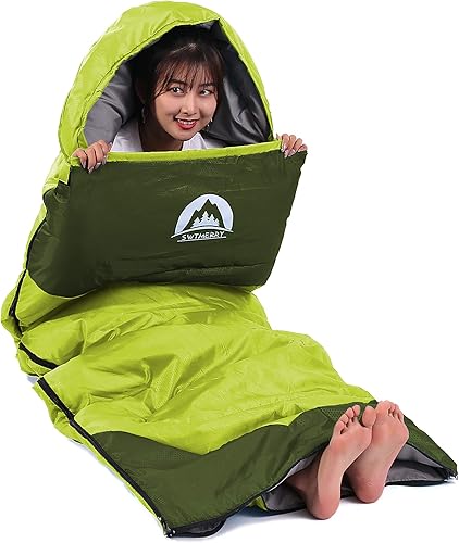 Miniatura 3 de Saco de dormir 3 estaciones (verano, primavera, otoño) clima cálido y fresco, ligero, impermeable, uso interior y exterior para niños, adolescentes