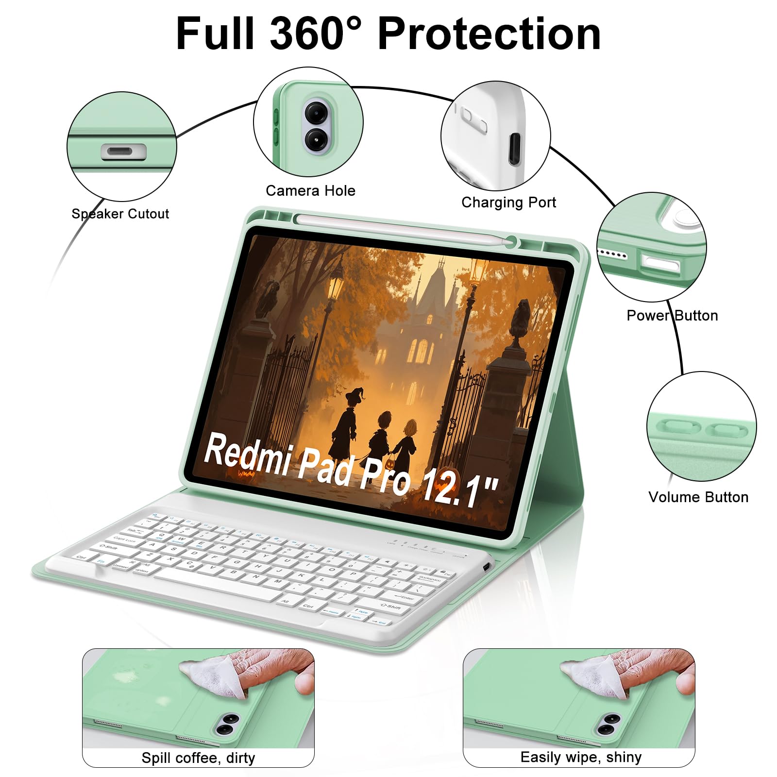 Amazon.com: IVEOPPE for Redmi Pad Pro 12.1 inch 2024 Keyboard with