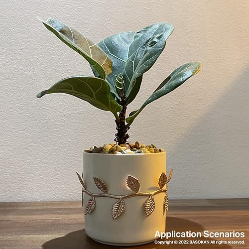 Miniatura 5 de BASOKAN Cinta de Hojas de Oro Rosa para Decoraciones de Fiestas de Boda y Hogar - 20 Yardas - Cuerda de Adorno de Hojas para Guirnaldas y