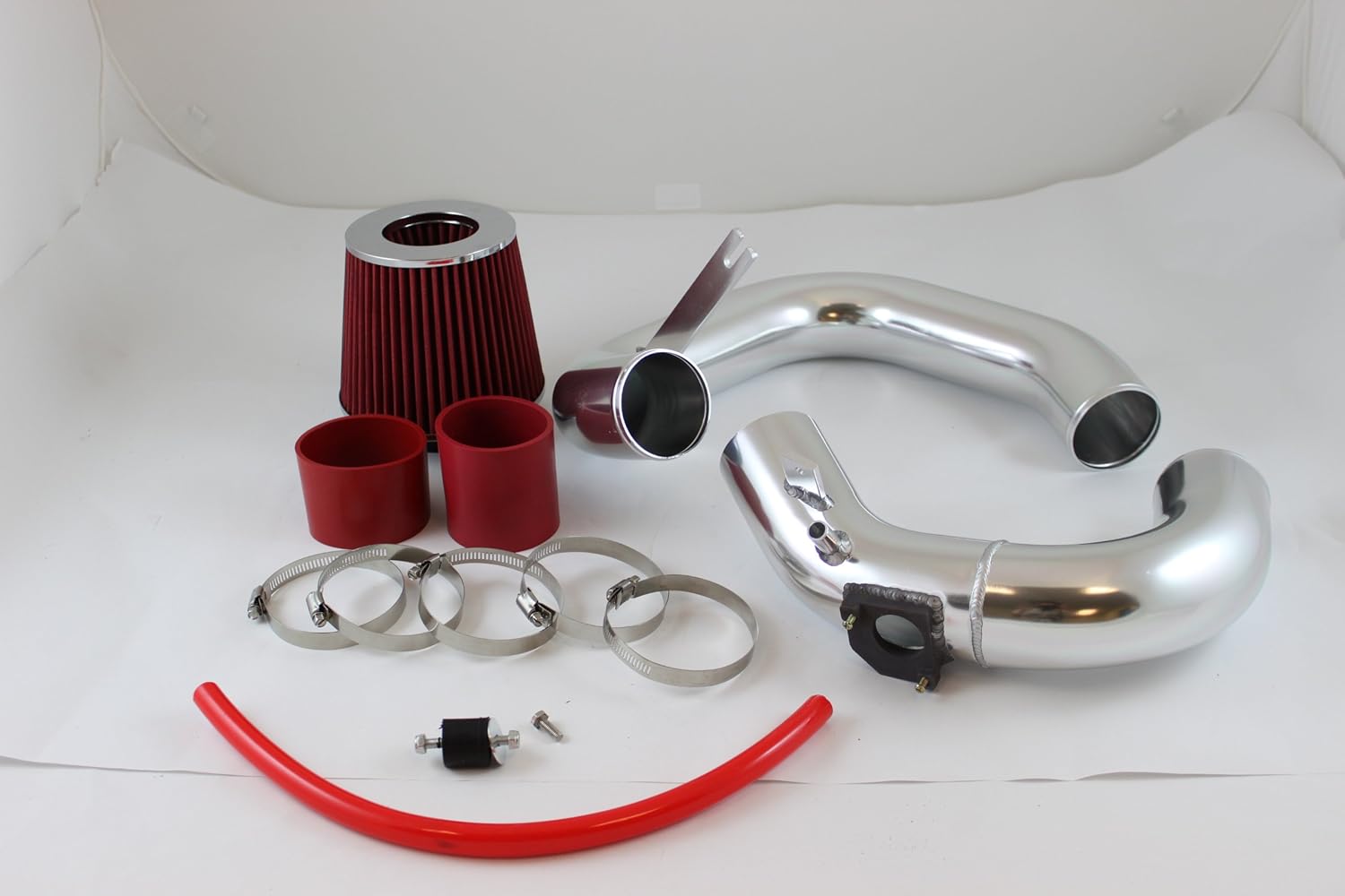 R&L Racing 2.75" Red Cold Air Intake Kit +Filter For 04-09 Mazda 3 Mazda3 2.0L/2.3L L4