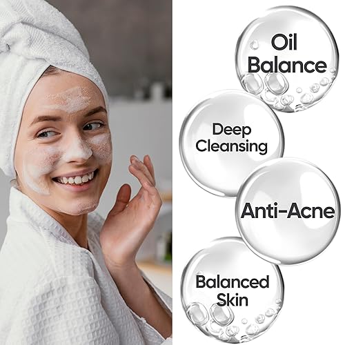 Miniatura 5 de Jabón facial de árbol de té para piel grasosa y propensa al acné - Limpiador facial purificador con aloe vera, pantenol y bisabolol - Limpiador