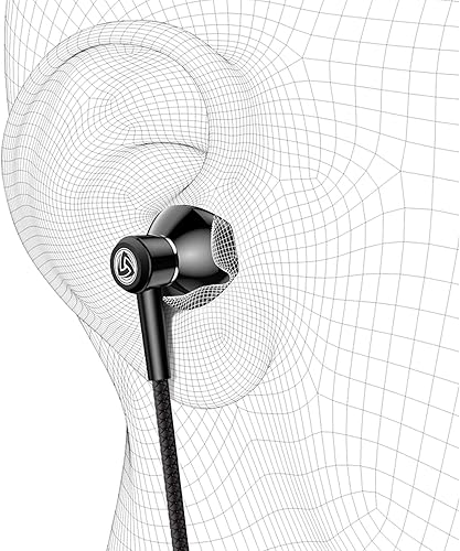 Miniatura 7 de LUDOS SPECTA - Auriculares intraurales con cable, auriculares con micrófono para llamadas claras, aislamiento de ruido, para iPhone, iPad, Samsung,