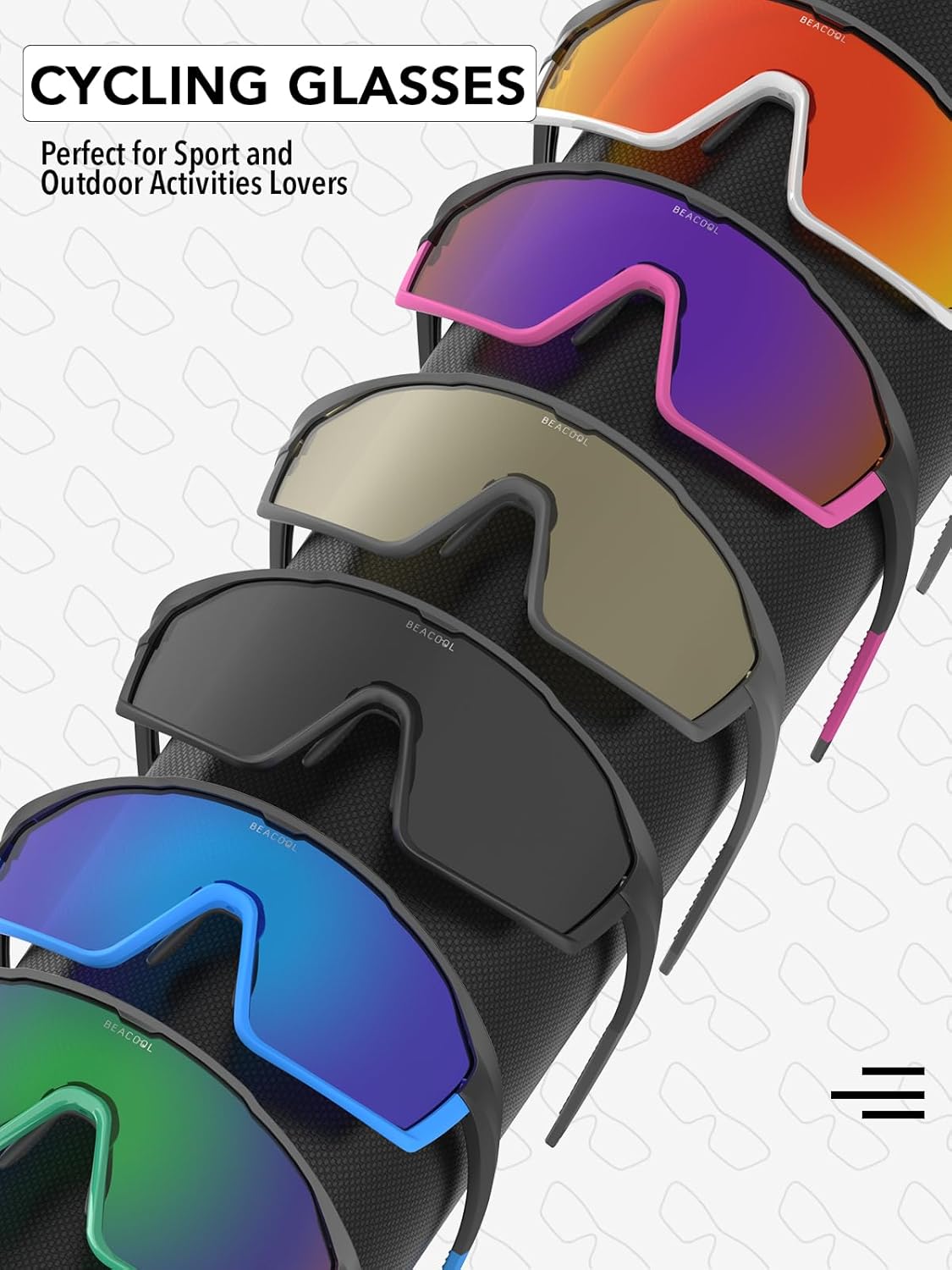 BEACOOL Polarized Sports Cycling Glasses Men Women UV400 Baseball Sunglasses TR90 Frame for Fishing Running Golf Softball - Image 4