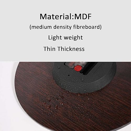 Miniatura 2 de Relojes de pared silenciosos sin tictac de 10 pulgadas, funciona con pilas, caída de rosa roja, para oficina, hogar, baño
